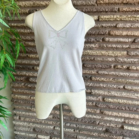 Doncaster Collection Dusty Lavender Twinset Tank and Cardigan Sweater NWT - Picture 7 of 7